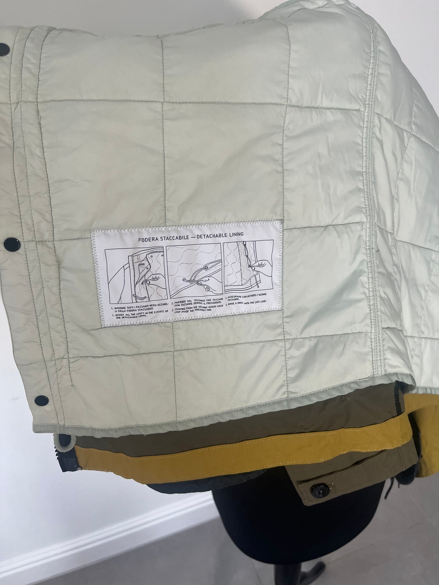 Stone Island Tela Placcata Bicolore Field Jacket (Multicoloured)