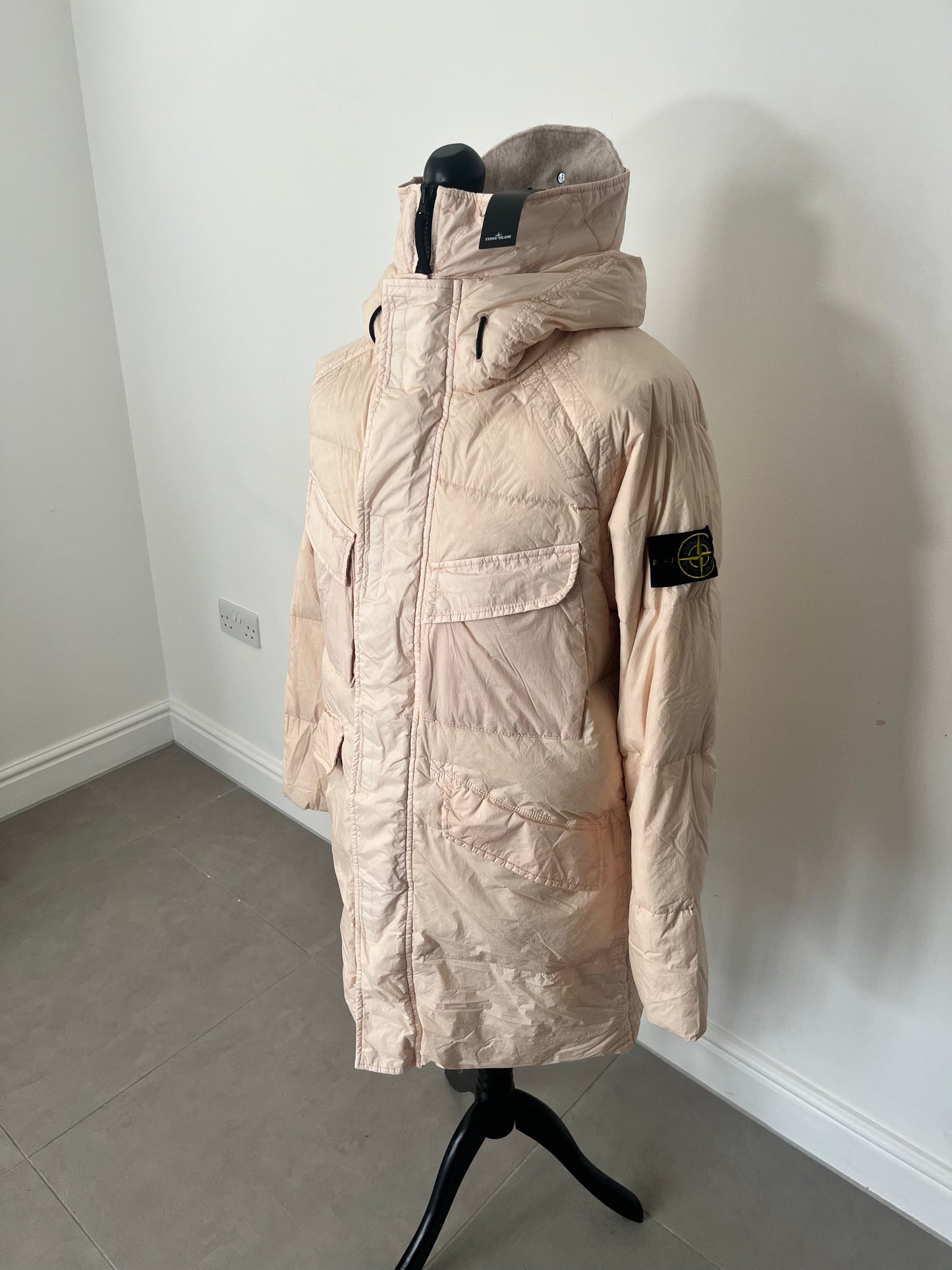 Stone Island Garment Dyed Crinkle Reps R-NY Down (Pink)
