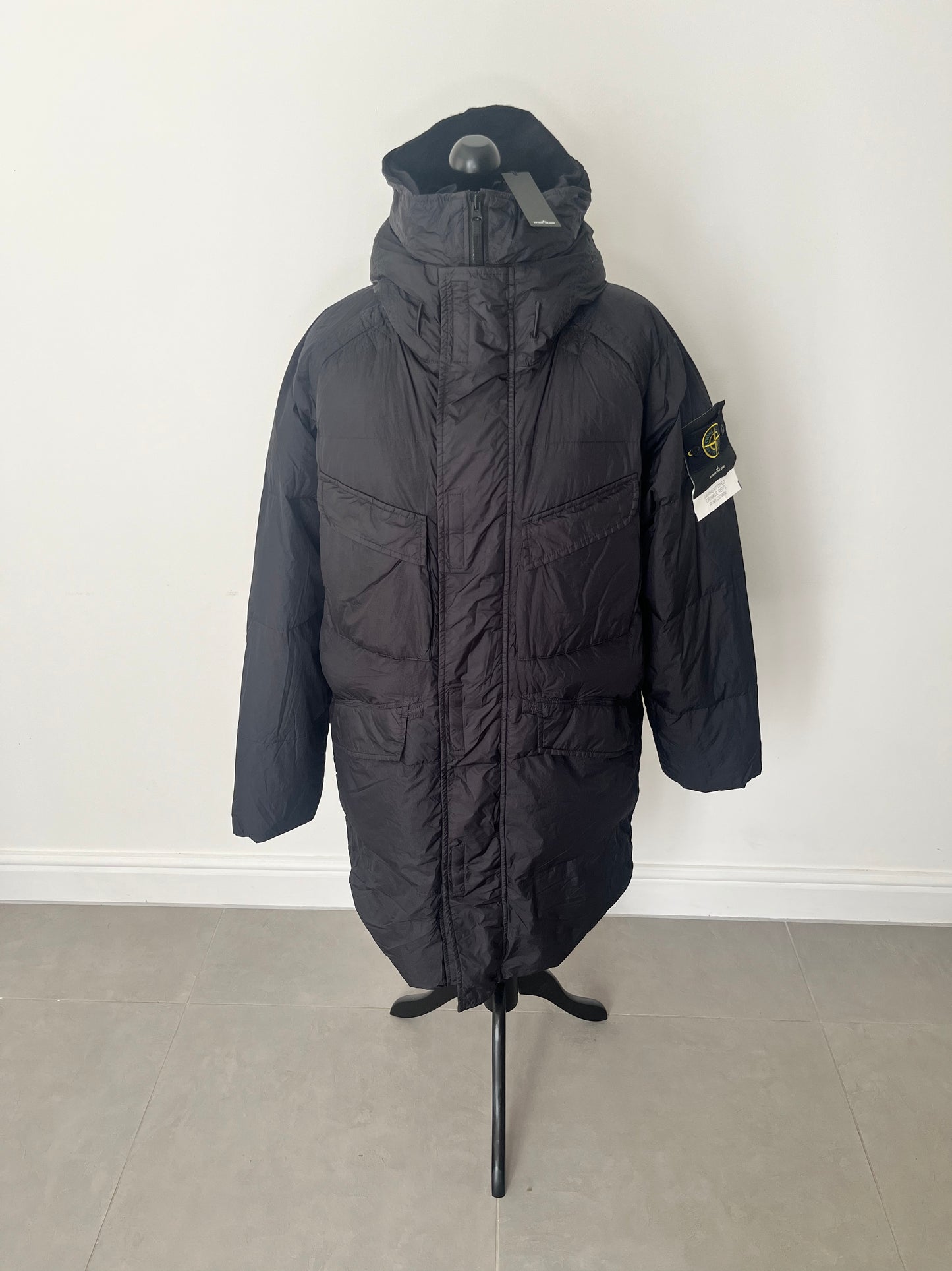 Stone Island Garment Dyed Crinkle Reps R-NY Down (Black)