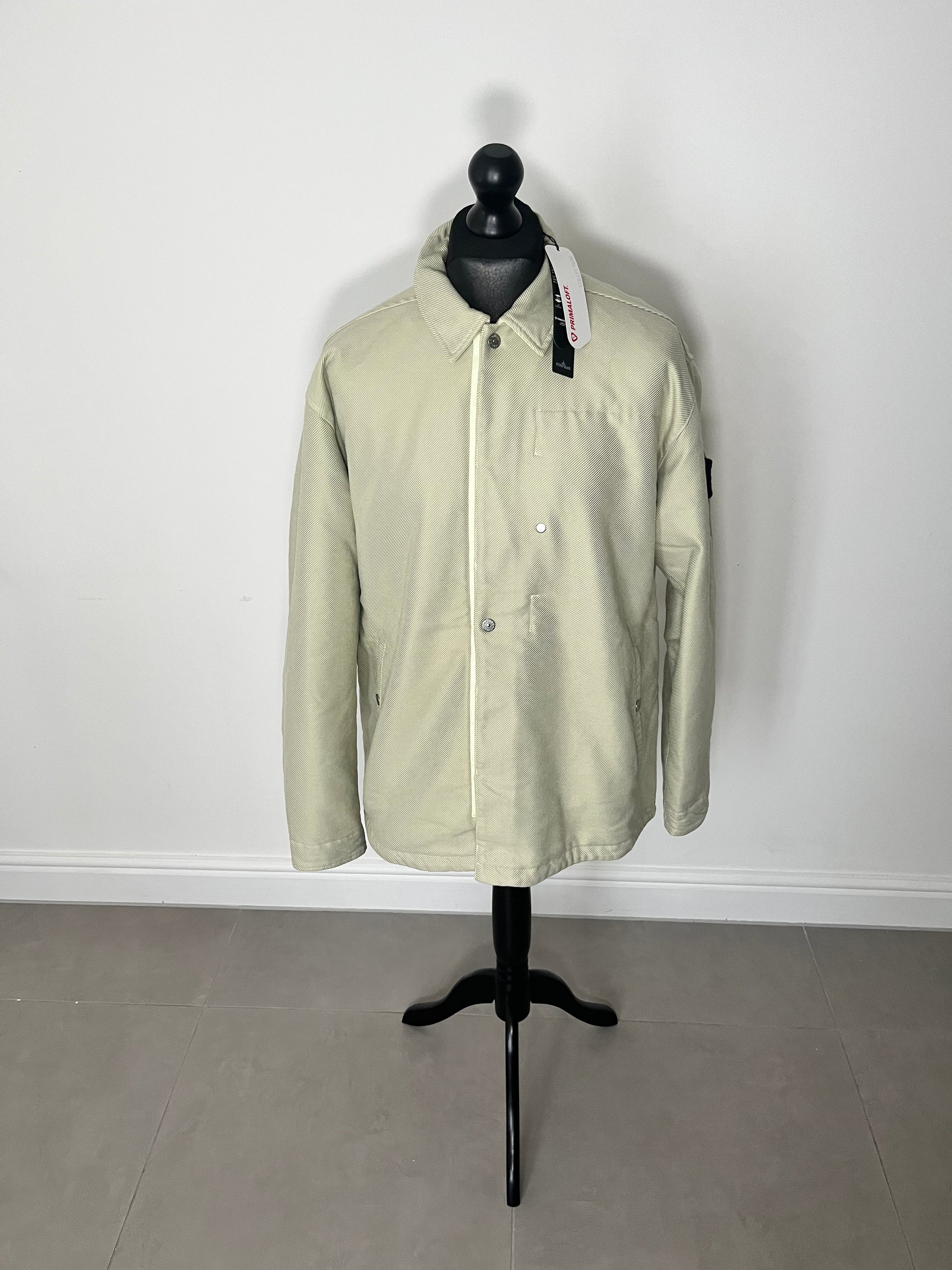 Stone Island Shadow Project Insulated Coach Jacket Natural Beige