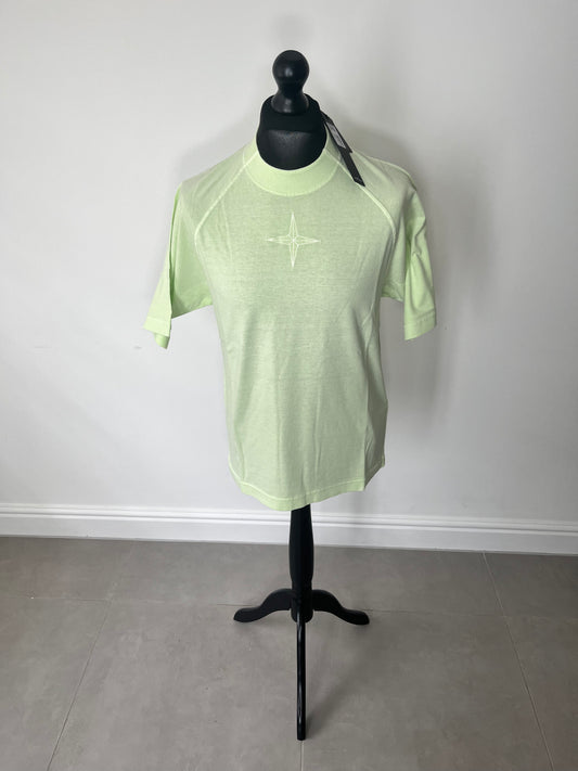 Stone Island ‘Old’ Treatment T-Shirt (Light Green)