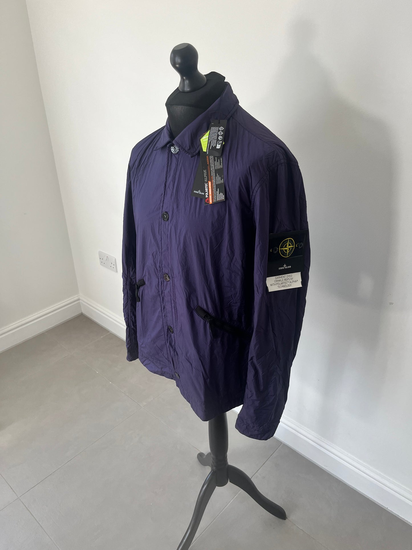 Stone Island Garment Dyed Crinkle Reps NY With Polartec Alpha Technology (Purple)