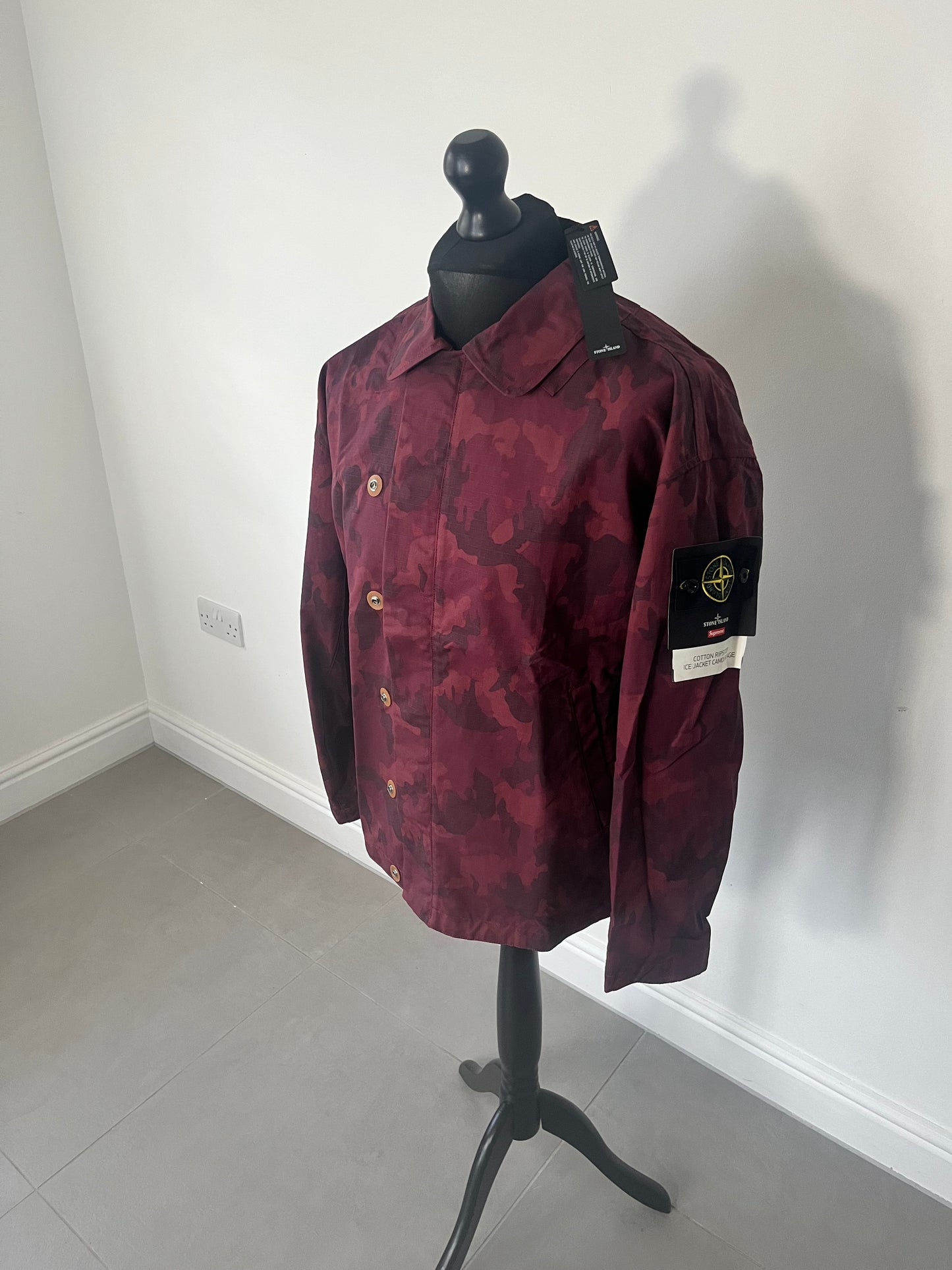 Stone Island X Supreme Reactive Ice Camo Jacket
