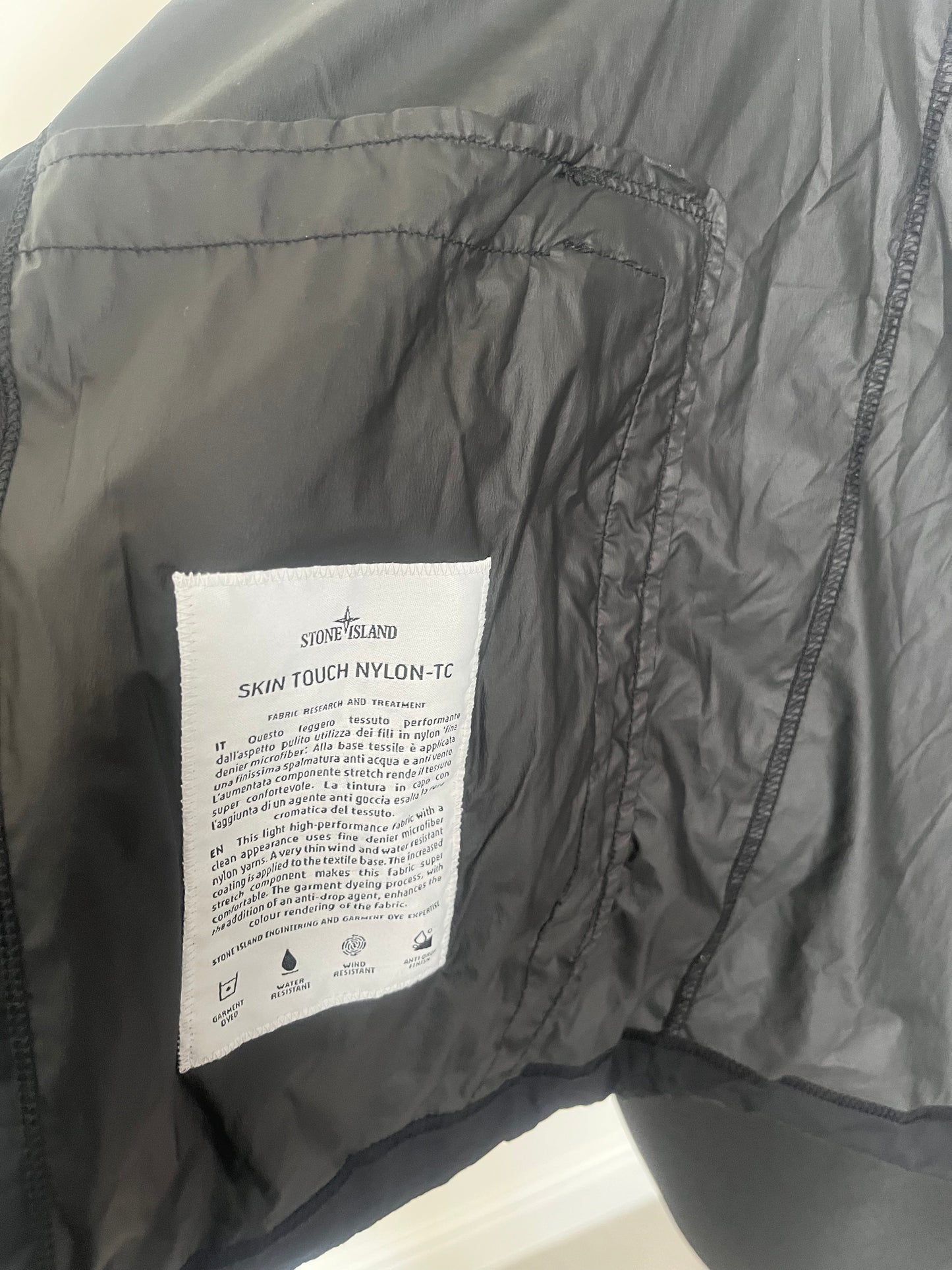 Stone Island Skin Touch Nylon-TC (Black)