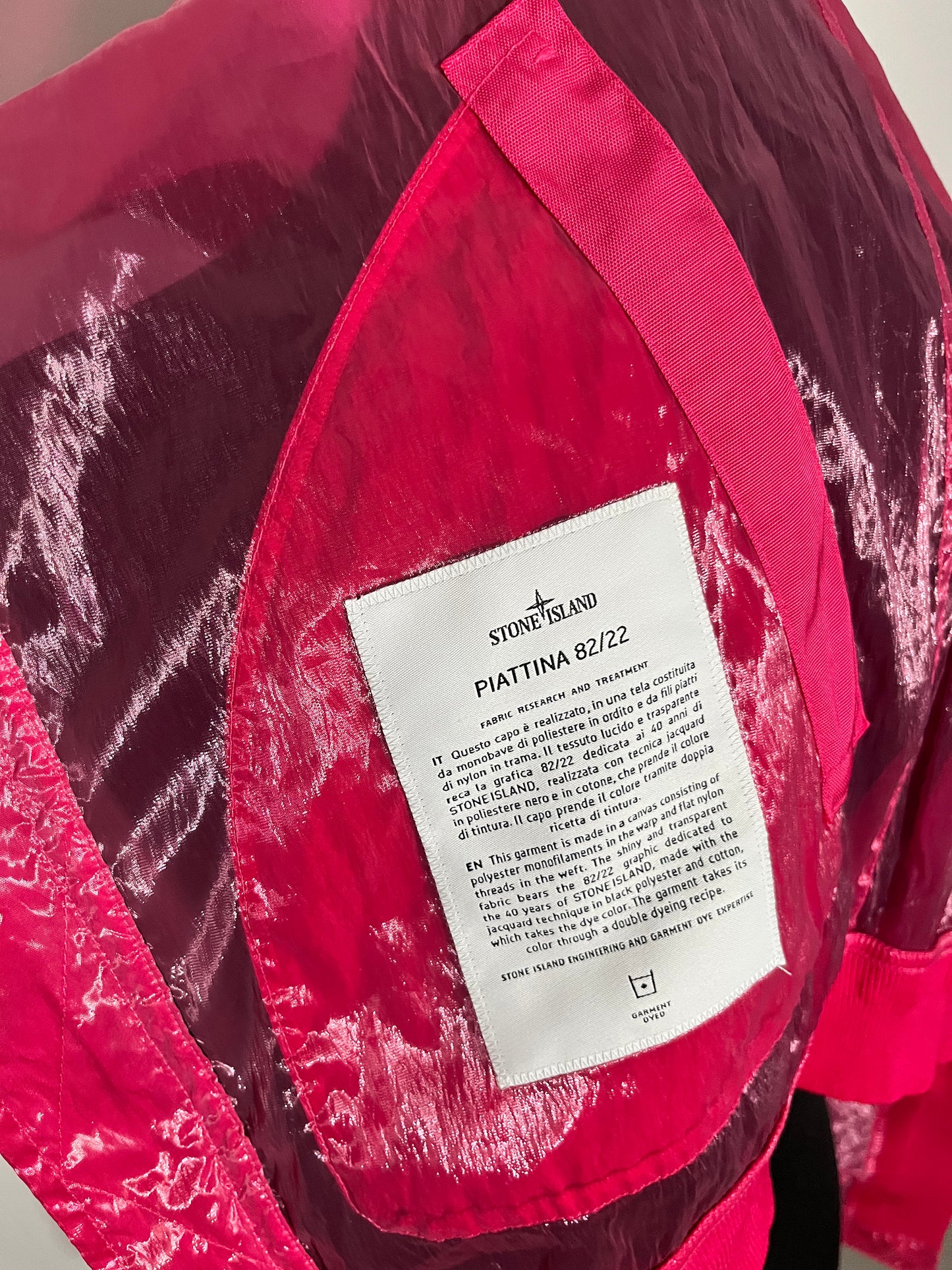 Stone Island Piatinna Garment Dyed 82/22 (Pink)