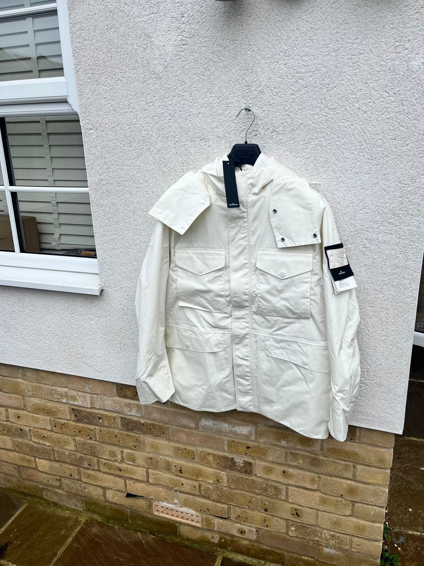 Stone island ghost ventile jacket white Clearance