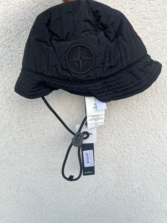 Stone Island Nylon Metal Bucket Hat (Black)