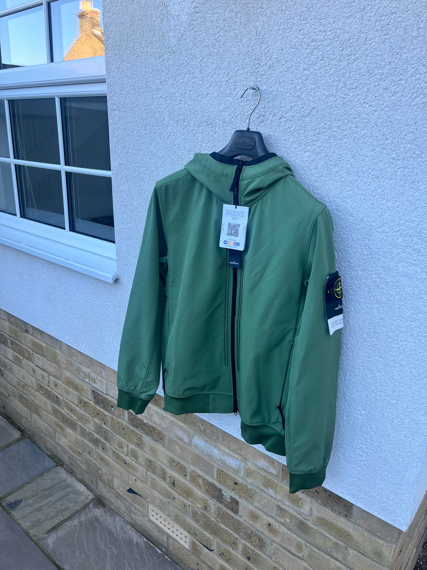 Stone Island Light Soft Shell-R e.dye Technology (Green)