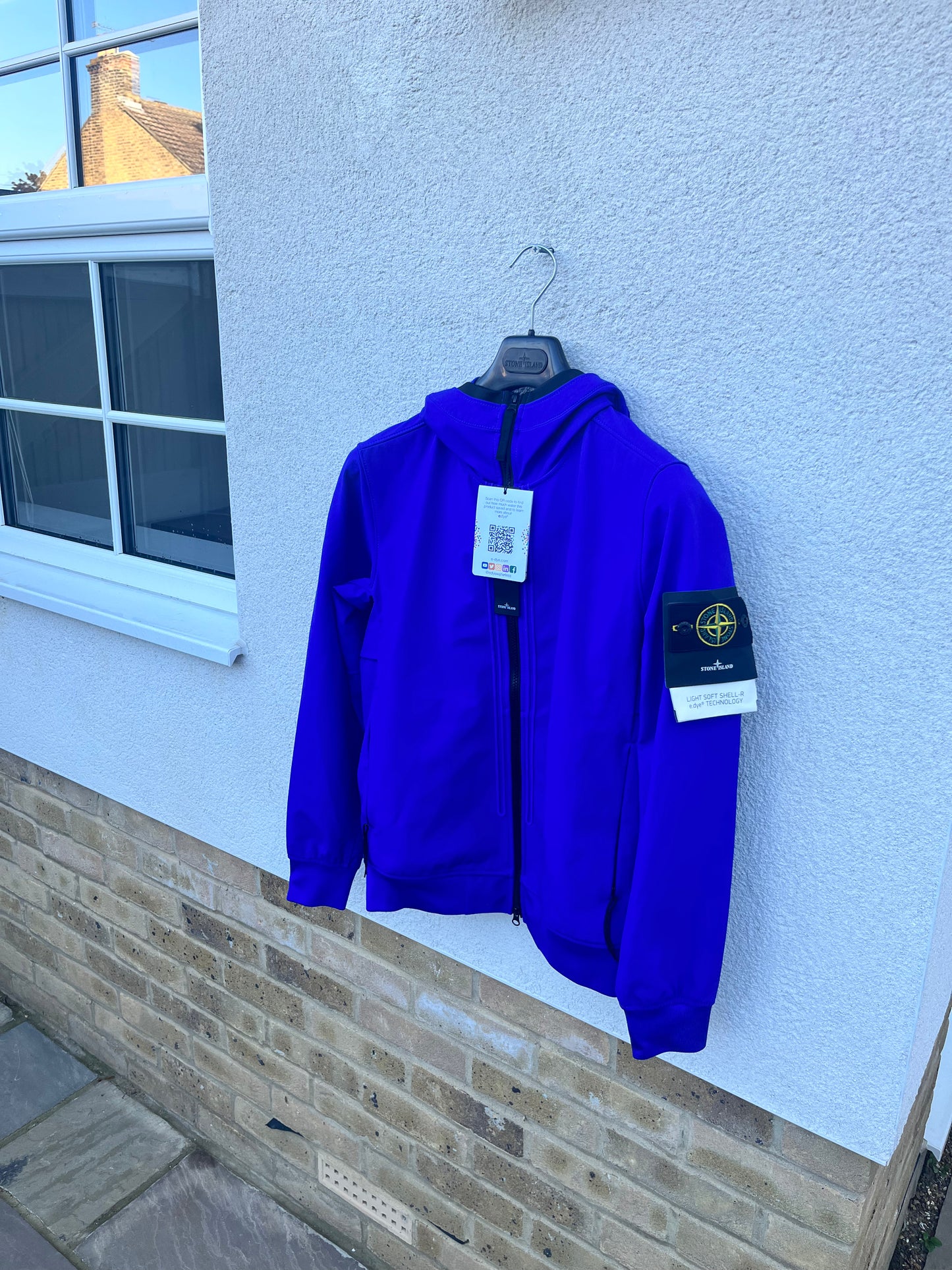 Stone Island Light Soft Shell-R e.dye Technology (Royal Blue)