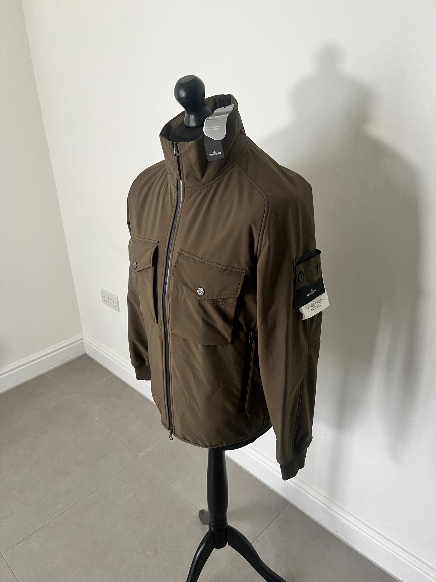 Stone Island Poliestere Stretch 5 L Ghost Piece (Olive)
