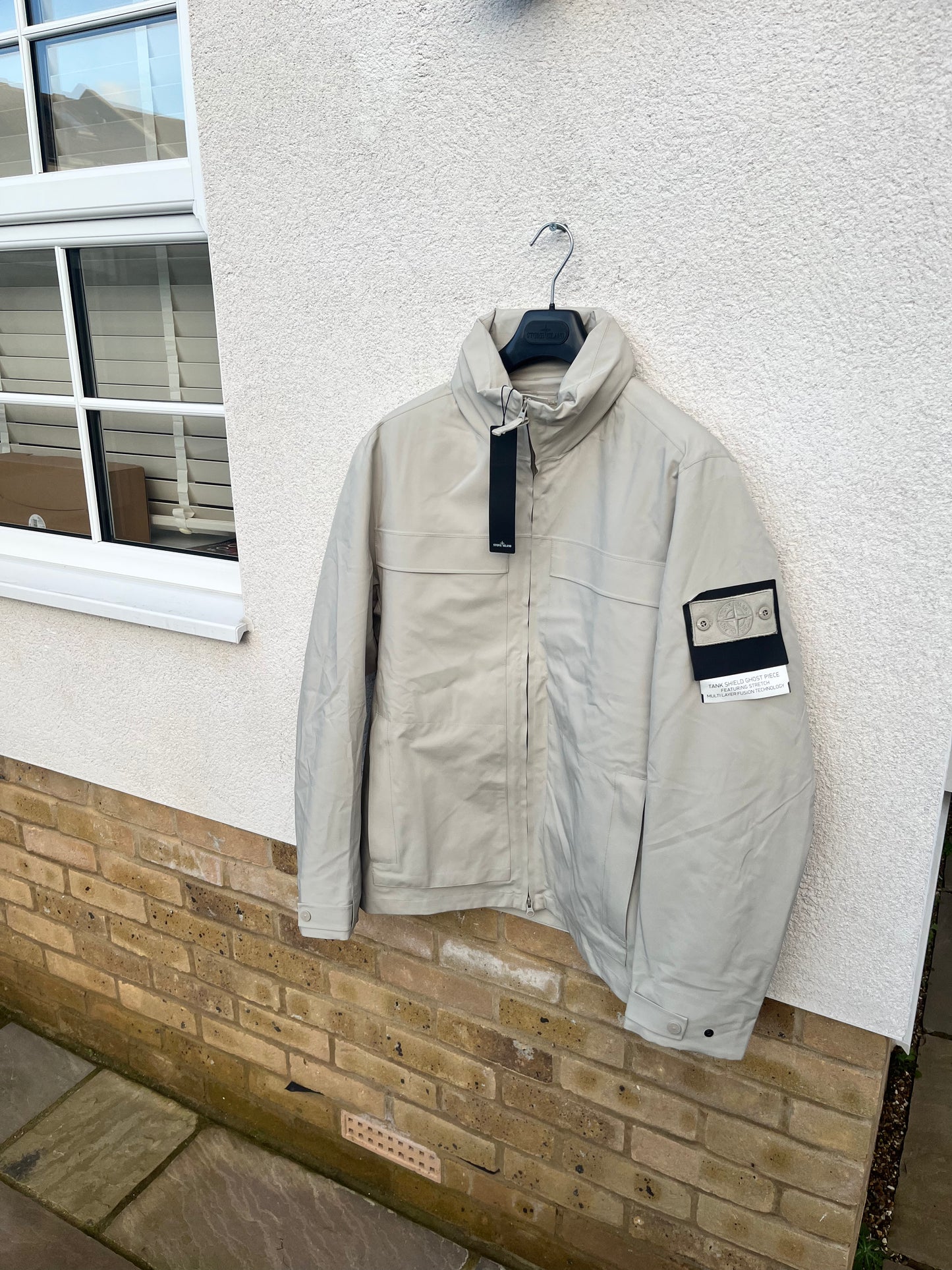 Stone Island Tank Shield Ghost Piece Featuring Stretch Multi Layer
