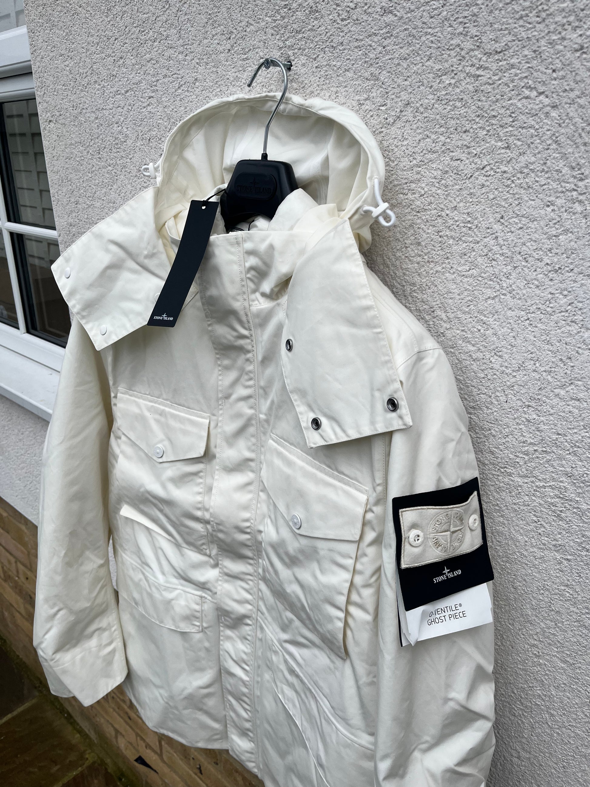Stone island ghost ventile jacket white Clearance
