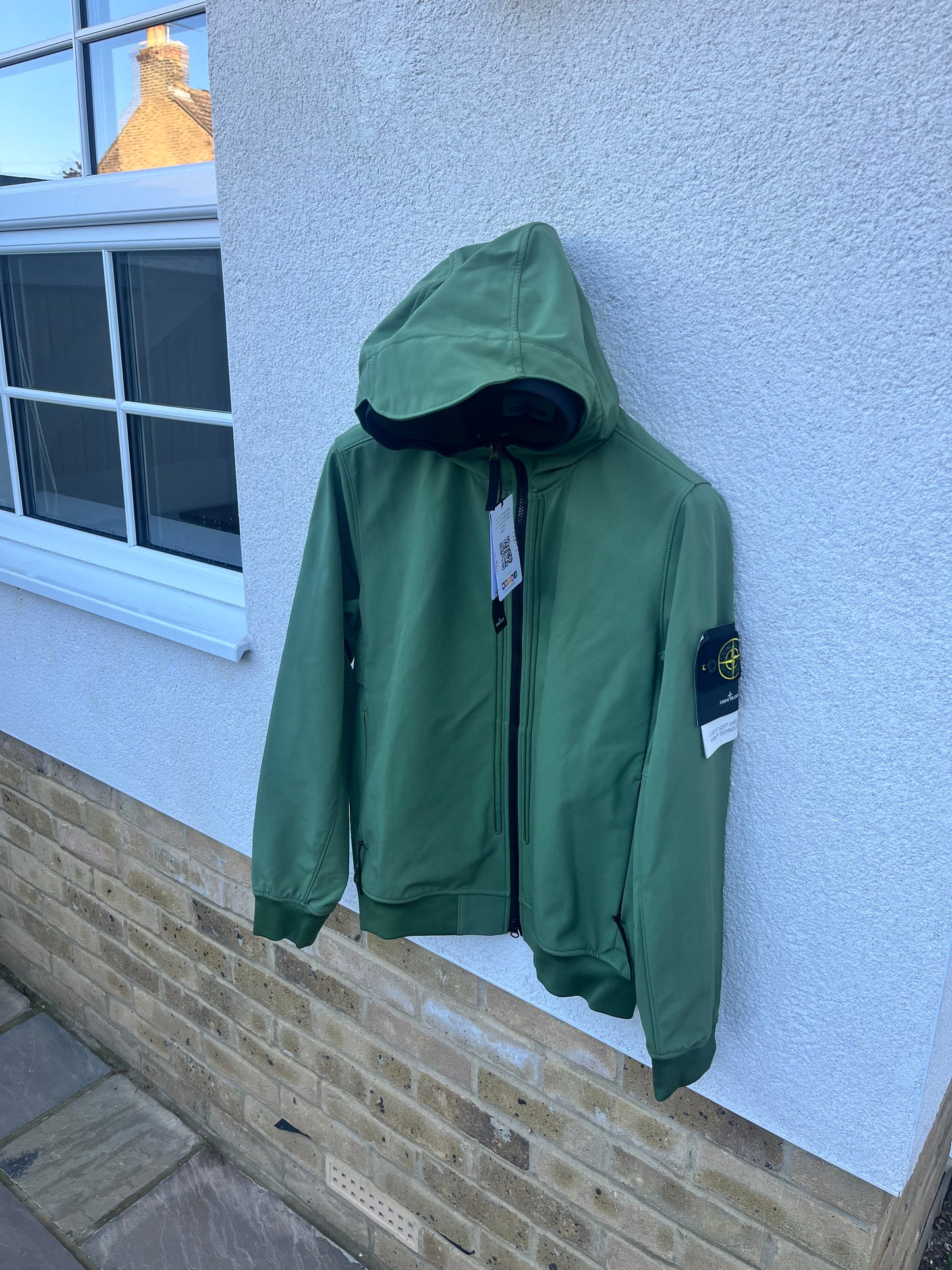 Stone Island Light Soft Shell-R e.dye Technology (Green)