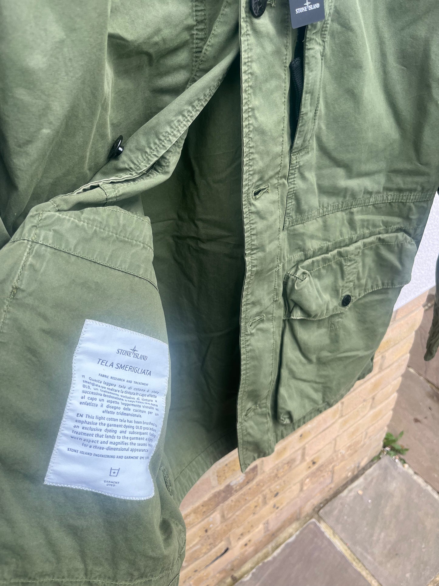 Stone Island Tela Smerigliata (Olive)