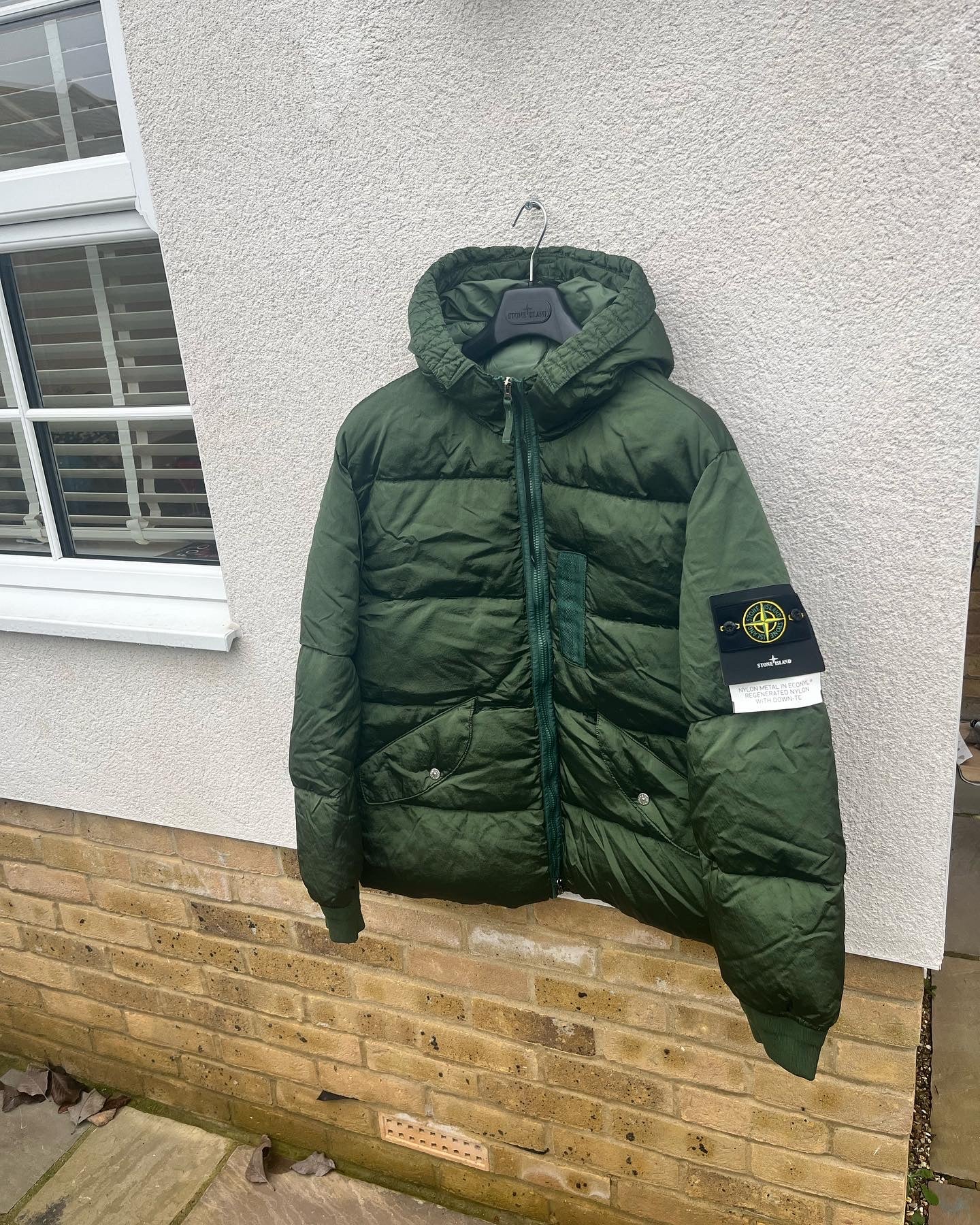 Stone Island Nylon Metal In Econyl Regenerated Nylon With Down-Tc (Olive)