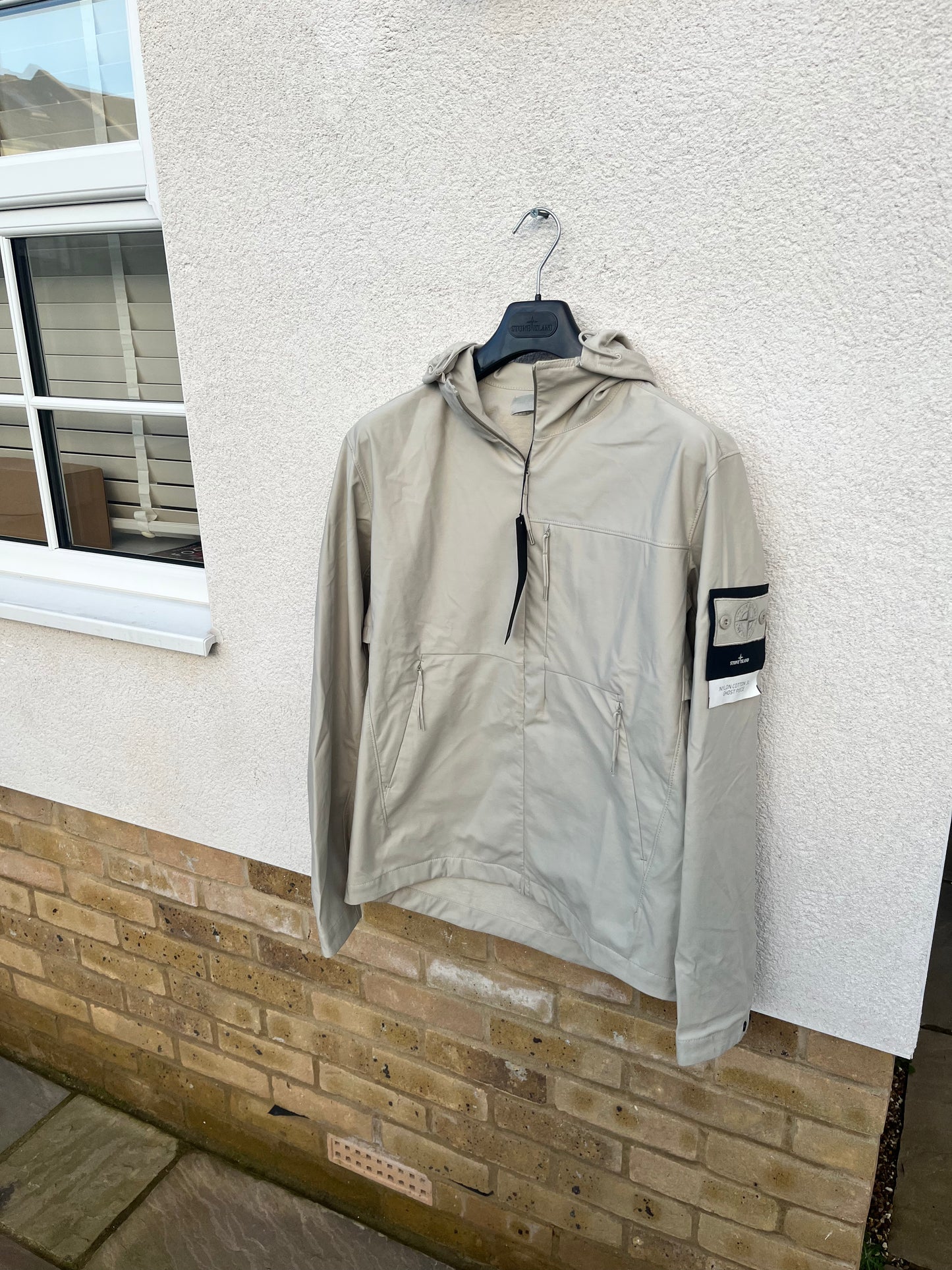 Stone Island Nylon Cotton 3L Ghost Piece Cream
