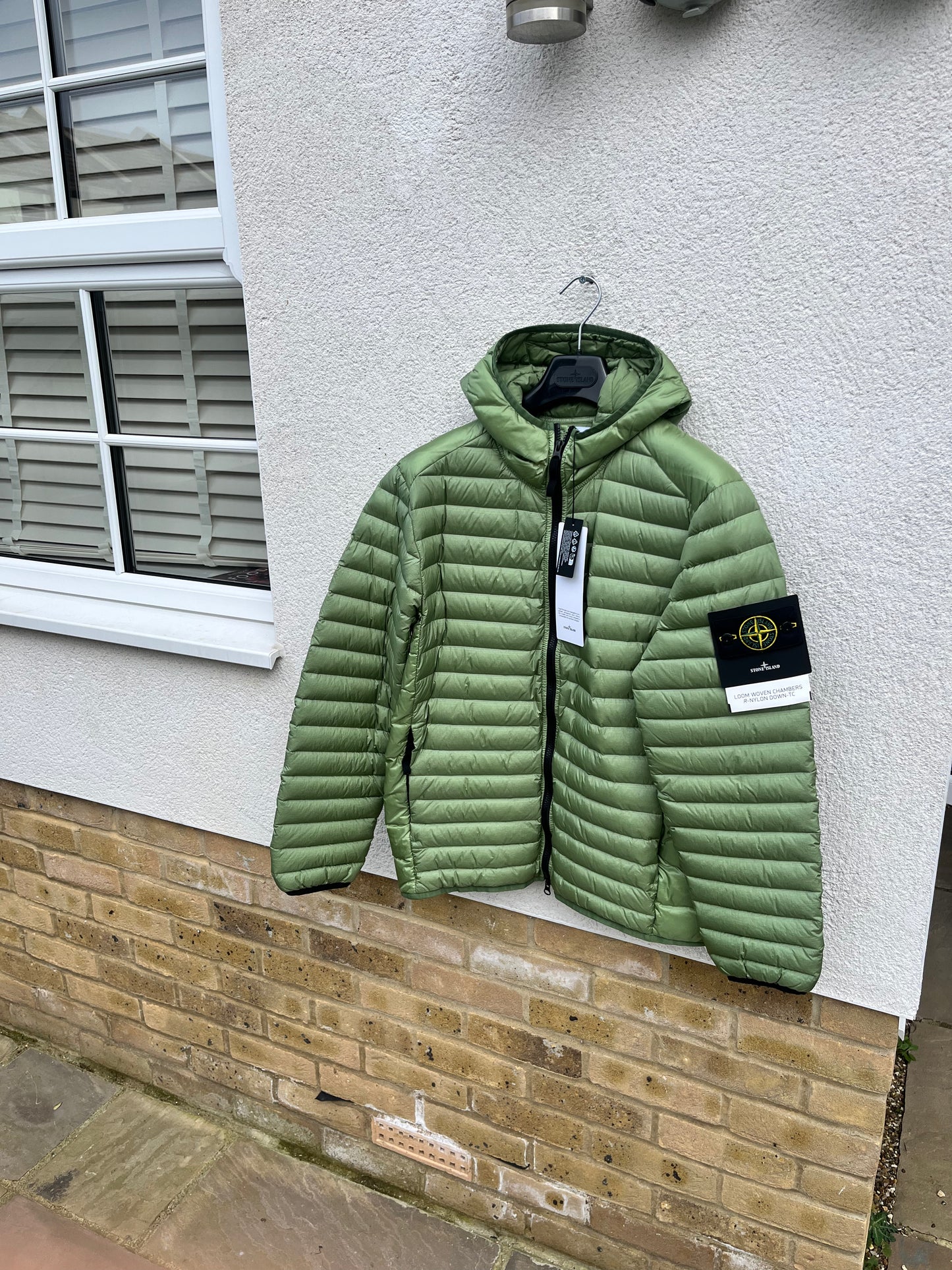 Stone Island Loom Woven Chambers R-Nylon Down-TC (Sage)