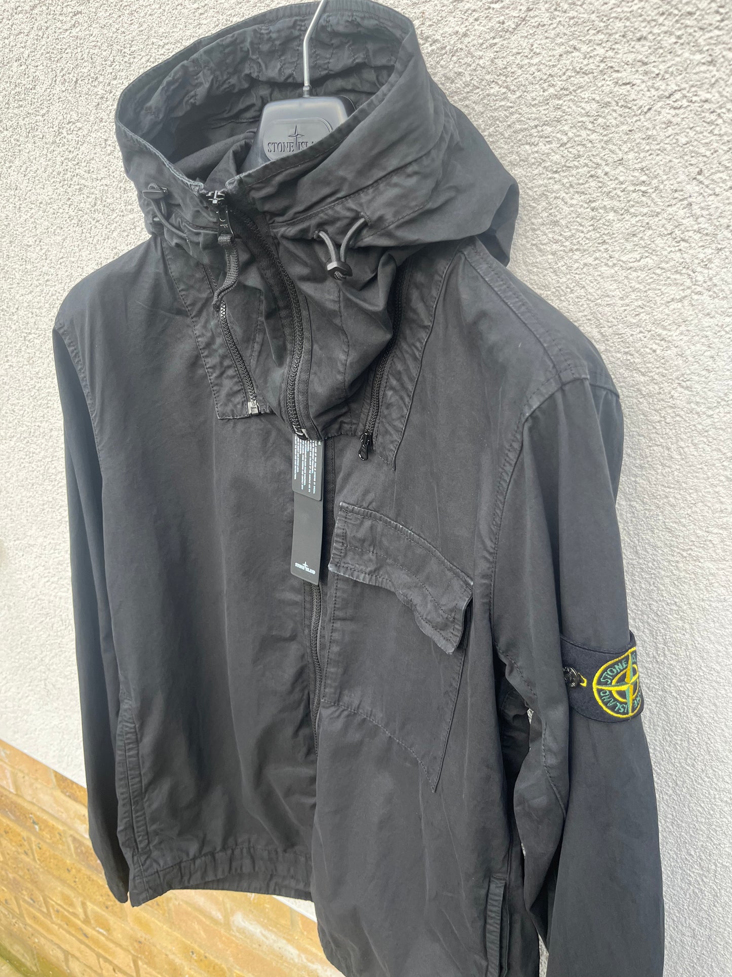 Stone Island T.CO Hooded Overshirt (Black)