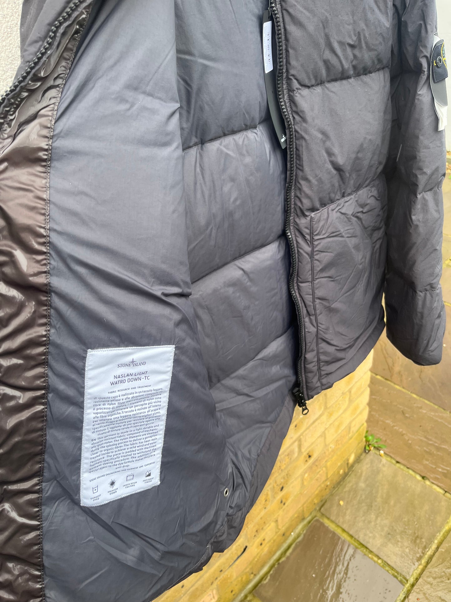 Stone Island Naslan Light Watro Down-TC (Charcoal)