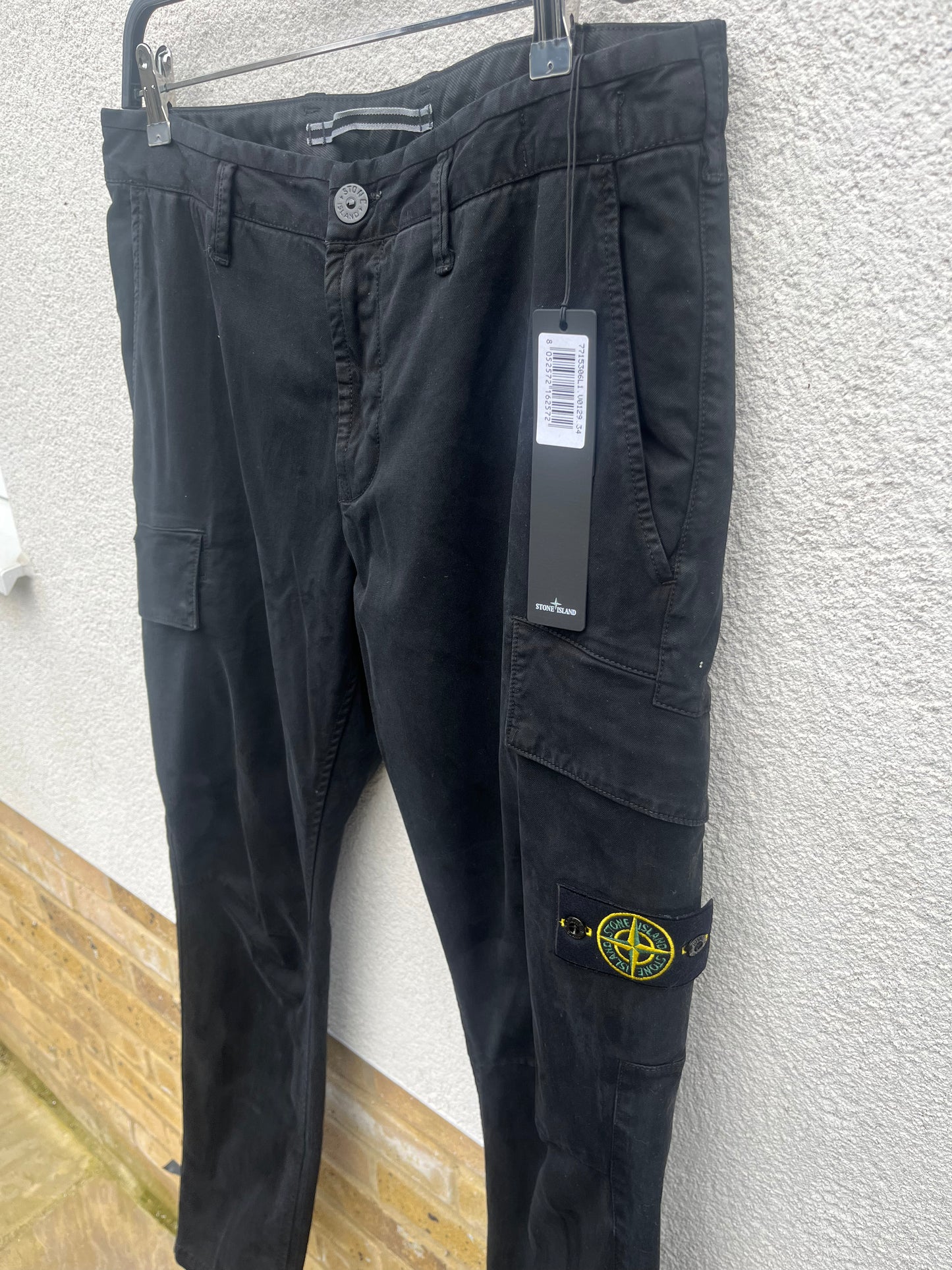 Stone Island T.CO + Old Cargo Trousers 3D- Look (Black)