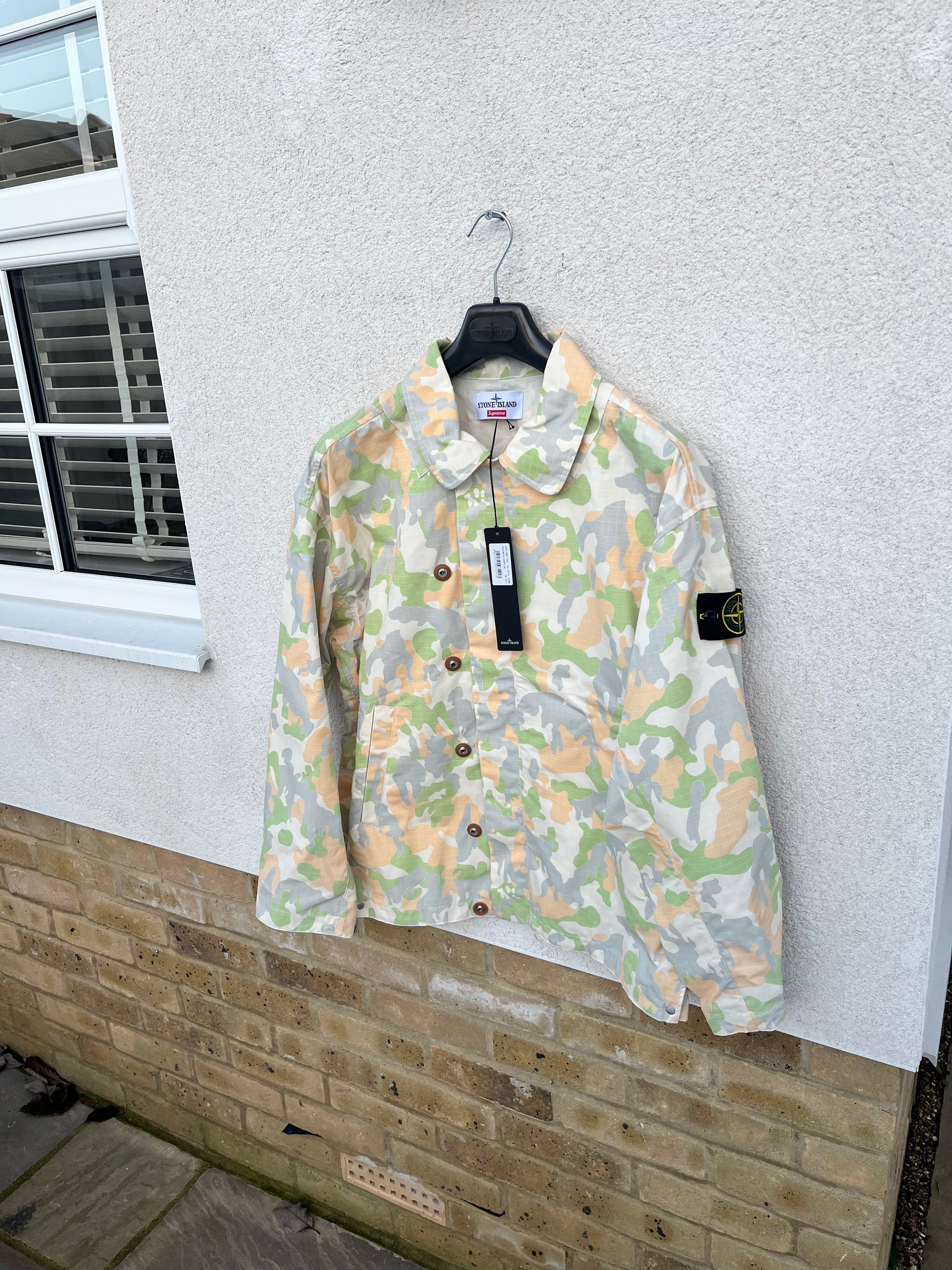 Supreme x stone island online camo jacket
