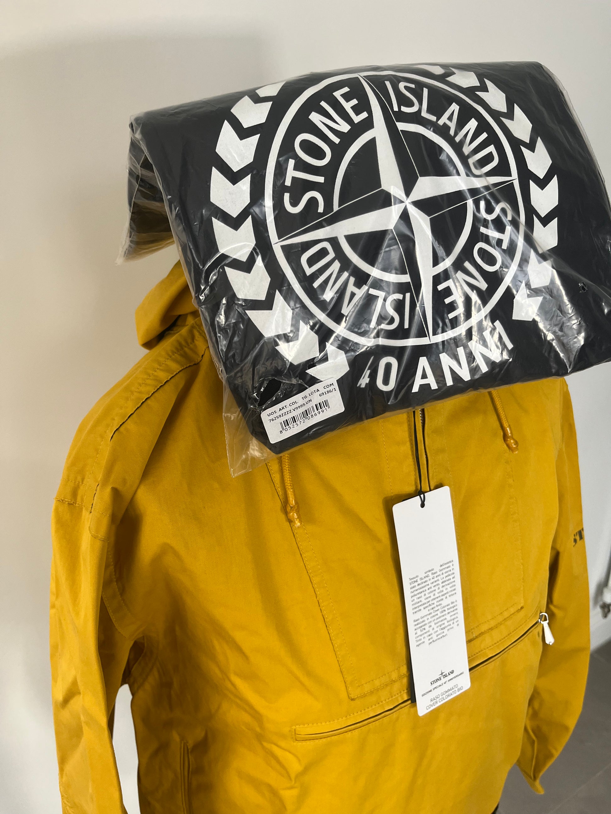 Stone island yellow smock deals