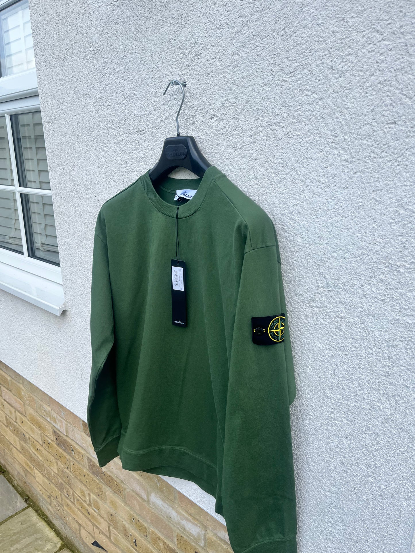 Stone Island Lightweight Crew Sweatshirt (Olive)